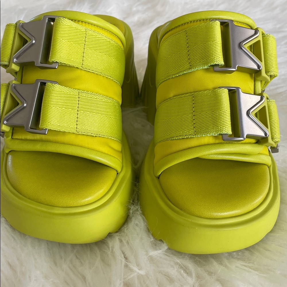 + BOTTEGA VENETA + Flash Double Buckle Platform Slide Sandal - Picture 7 of 14